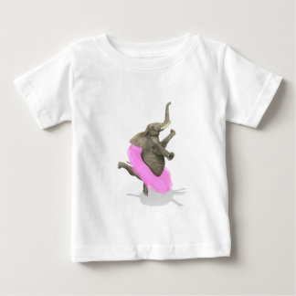 Camiseta De Bebé Elefante de ballet en punta