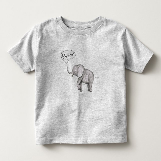 Camiseta De Bebé elefante de bebé lindo (Anverso)