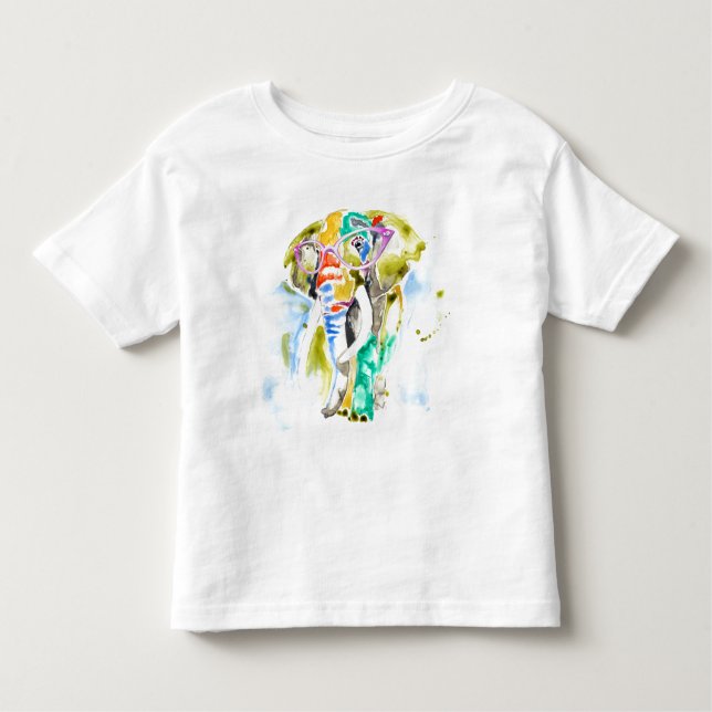 Camiseta De Bebé Elefante de pantalones inteligentes (Anverso)