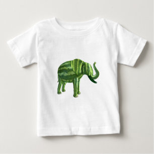 Camiseta De Bebé Elefante del Día Nacional de la sandía