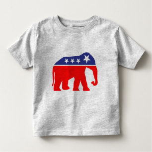 Camiseta De Bebé Elefante del GOP modernizado