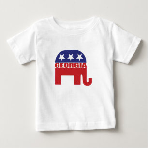 Camiseta De Bebé Elefante del republicano de Georgia