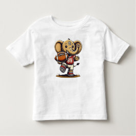 Camiseta De Bebé Elefante del Touchdown: fútbol Personalizado