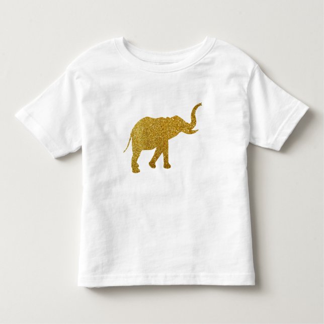 Camiseta De Bebé Elefante dorado de Trump (Anverso)