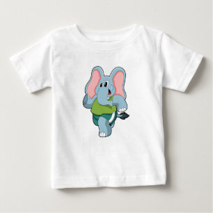 Camiseta De Bebé Elefante en carrera