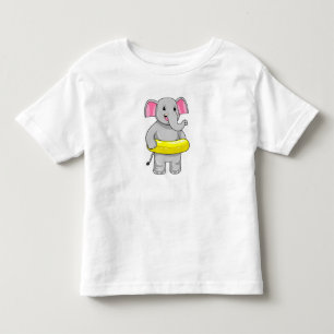 Camiseta De Bebé Elefante en el baño con la vida