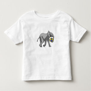 Camiseta De Bebé Elefante en los deportes de balonmano