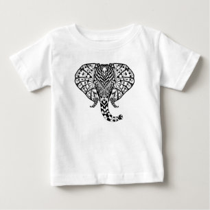Camiseta De Bebé Elefante étnico del modelo