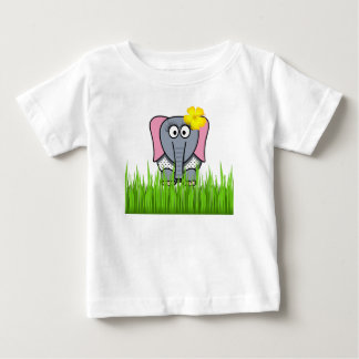 Camiseta De Bebé Elefante Girona En La Hierba