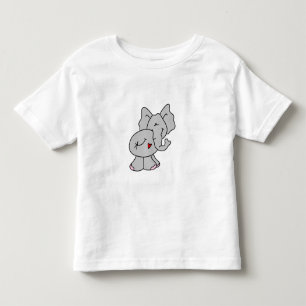 Camiseta De Bebé Elefante gris lindo
