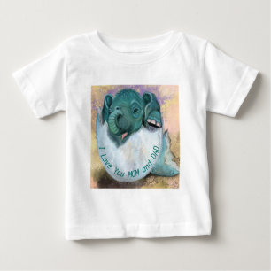 Camiseta De Bebé Elefante Infantil Hatching from Egg Baby T Shirly