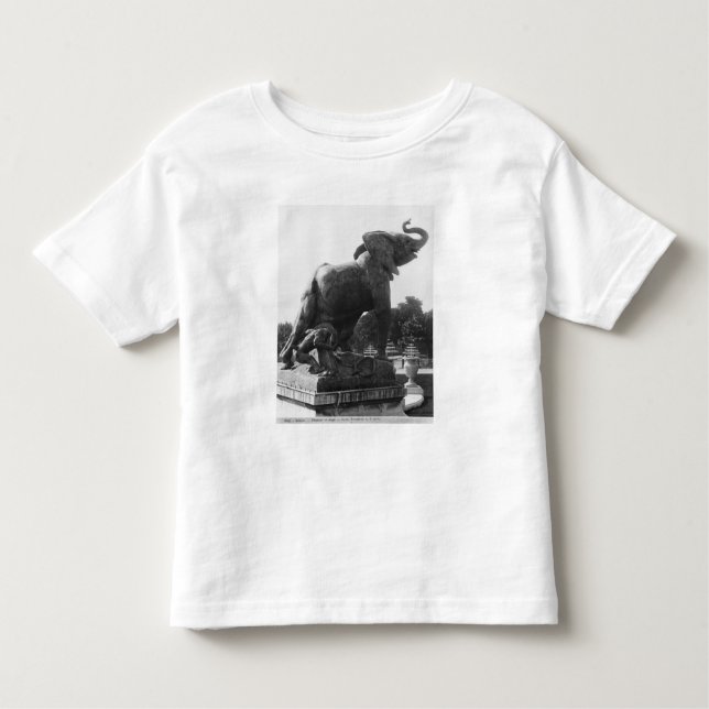 Camiseta De Bebé Elefante joven cogido en una trampa (Anverso)