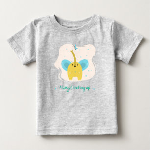 Camiseta De Bebé Elefante Lindo Con Texto Siempre Mirando Hacia Arr