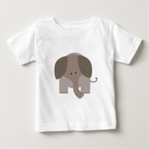 Camiseta De Bebé Elefante lindo de Brown