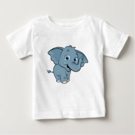 Camiseta De Bebé Elefante lindo del bebé