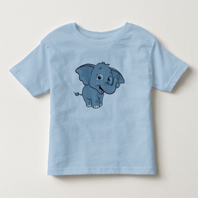Camiseta De Bebé Elefante lindo del bebé (Anverso)