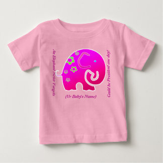 Camiseta De Bebé Elefante nunca olvida (Internet personalizado)