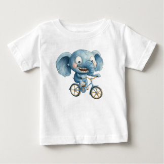 Camiseta De Bebé elefante personalizado, ilustracion animal