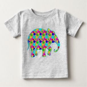 Camiseta De Bebé Elefante Polka Dot