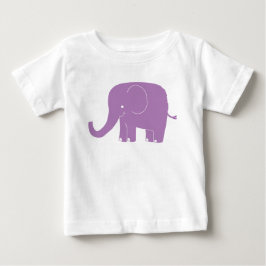 Camiseta De Bebé Elefante púrpura Romper