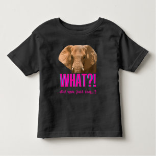 Camiseta De Bebé Elefante ¿Qué Acabas De Decir?