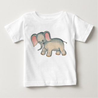 Camiseta De Bebé Elefante retro lindo