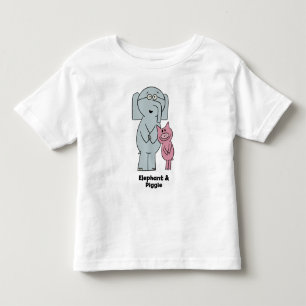 Camiseta De Bebé Elefante y Piggie