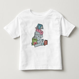 Camiseta De Bebé Elefante y Piggie leídos con amigos