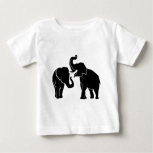 Camiseta De Bebé Elefantes