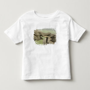 Camiseta De Bebé Elefantes asiáticos indios jugando a luchar