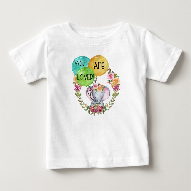 Camiseta De Bebé Elefantes Bebés (Anverso)