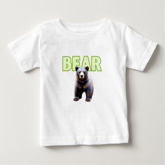 Camiseta De Bebé Elegancia de oso: diseño de rosa icónico
