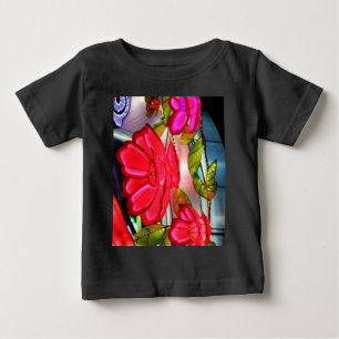Camiseta De Bebé Elegancia Eléctrica en Rosa 