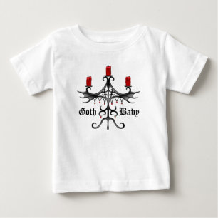 Camiseta De Bebé Elegante diseño gótico de candelabros