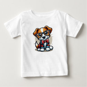 Camiseta De Bebé Elegante Doggo Plaid