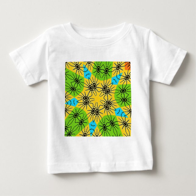 Camiseta De Bebé Elegante estilo araña de inspiración africana (Anverso)