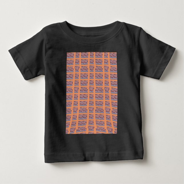 Camiseta De Bebé Elegante y único arte con estampado cardíaco para  (Anverso)