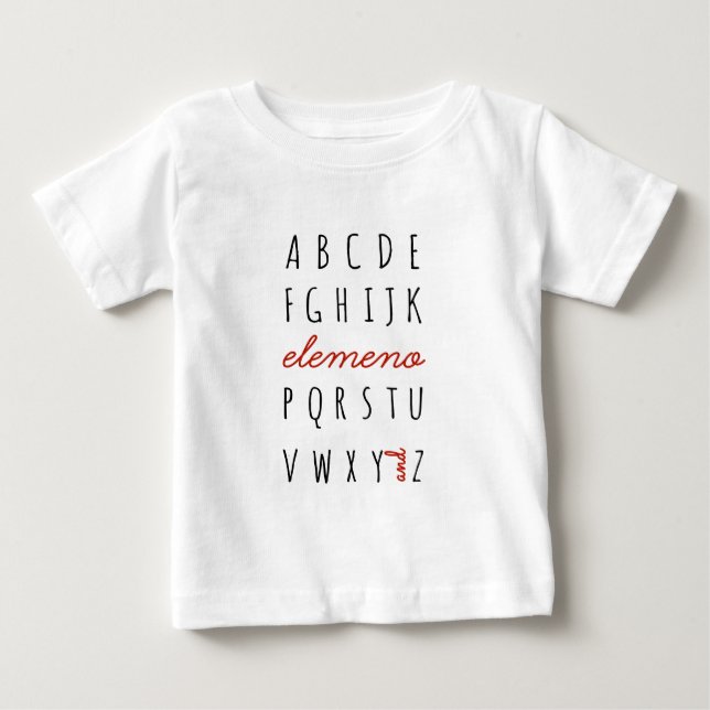 Camiseta De Bebé Elemeno (Anverso)