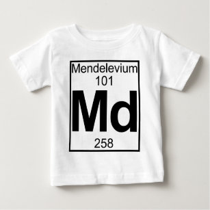 Camiseta De Bebé Elemento 101 - Md - Mendelevio (lleno)
