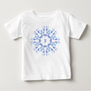 Camiseta De Bebé Elemento de Monogram.Baroque