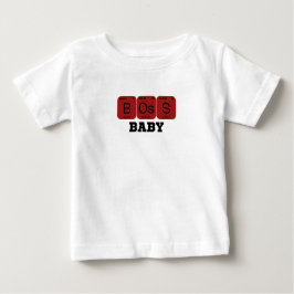 Camiseta De Bebé Elemento de tabla periódica del bebé jefe