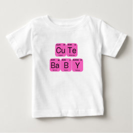 Camiseta De Bebé Elemento de tabla periódica para bebés pequeños