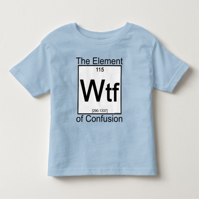Camiseta De Bebé Elemento WTF (Anverso)