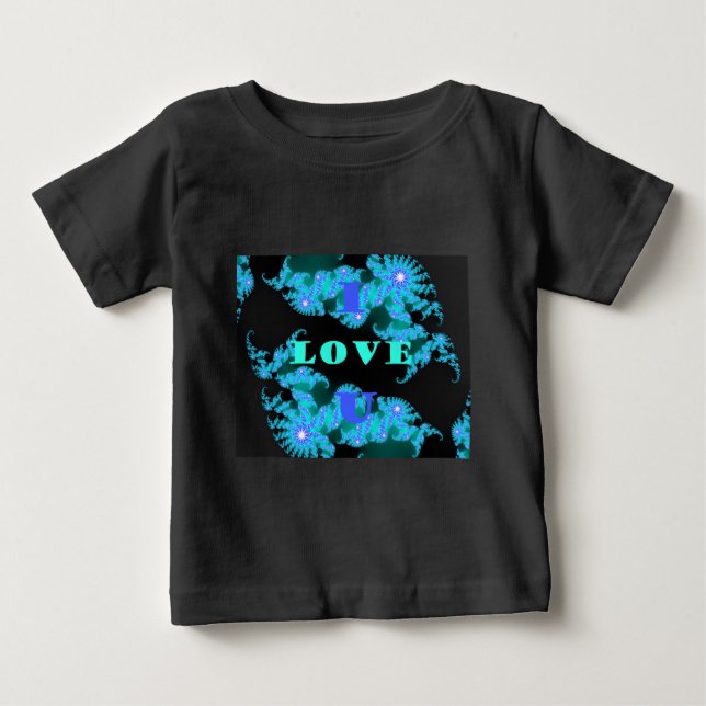 Camiseta De Bebé Elementos de amor cósmicos Imprimir (Anverso)