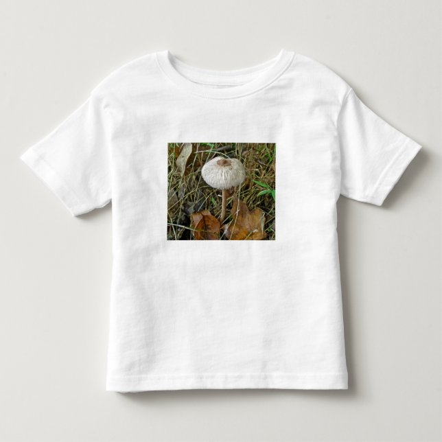 Camiseta De Bebé Elementos de coordenadas de hongos de Parasol blan (Anverso)