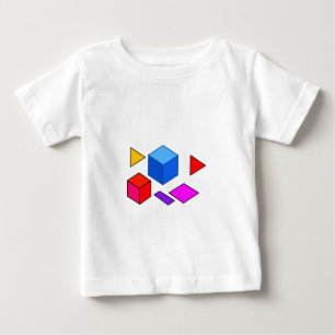 Camiseta De Bebé Elementos Geométricos Abstractos Patrón para Minim