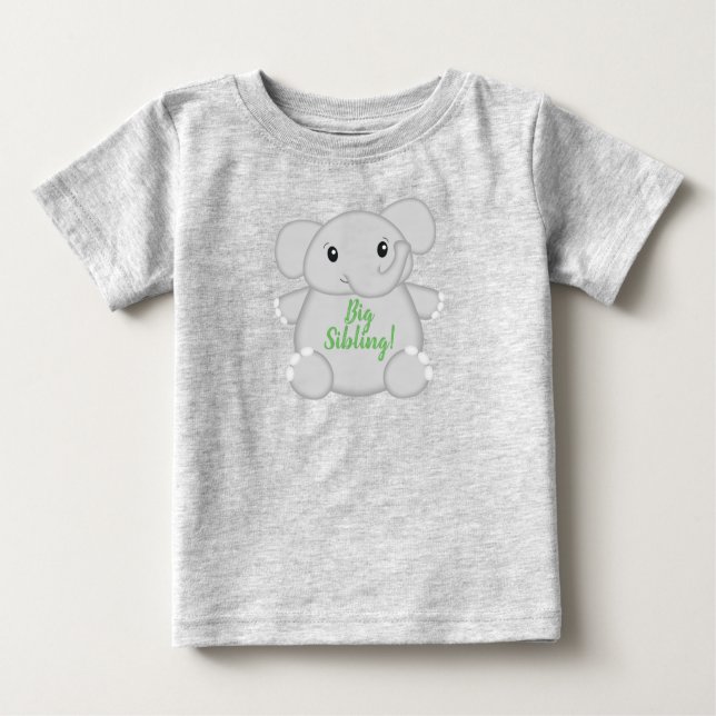 Camiseta De Bebé Elephant Baby Shower Safari (Anverso)