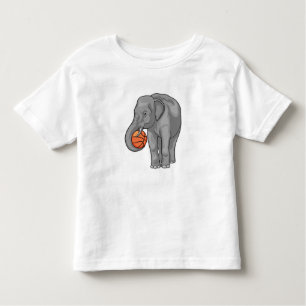Camiseta De Bebé Elephant Baloncesto