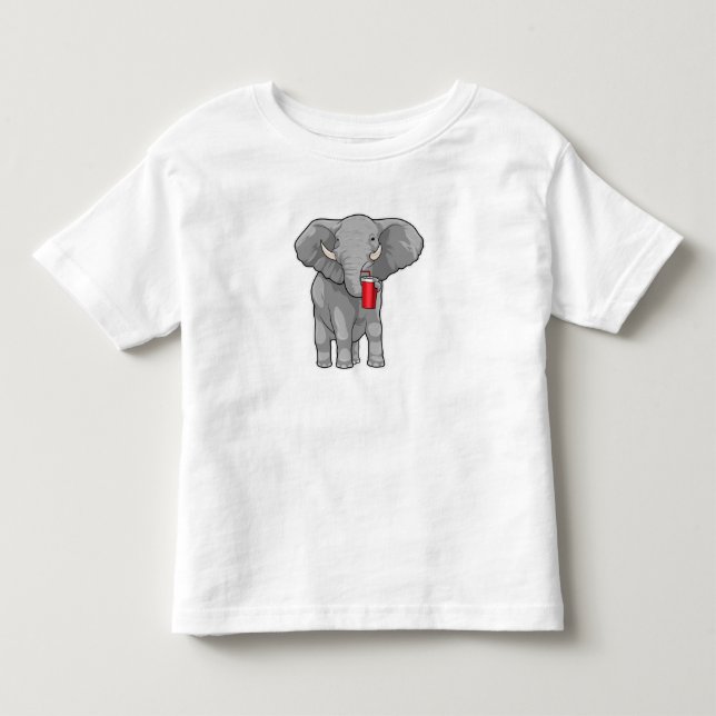 Camiseta De Bebé Elephant Beber mug (Anverso)