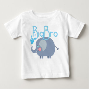Camiseta De Bebé Elephant Big Bro